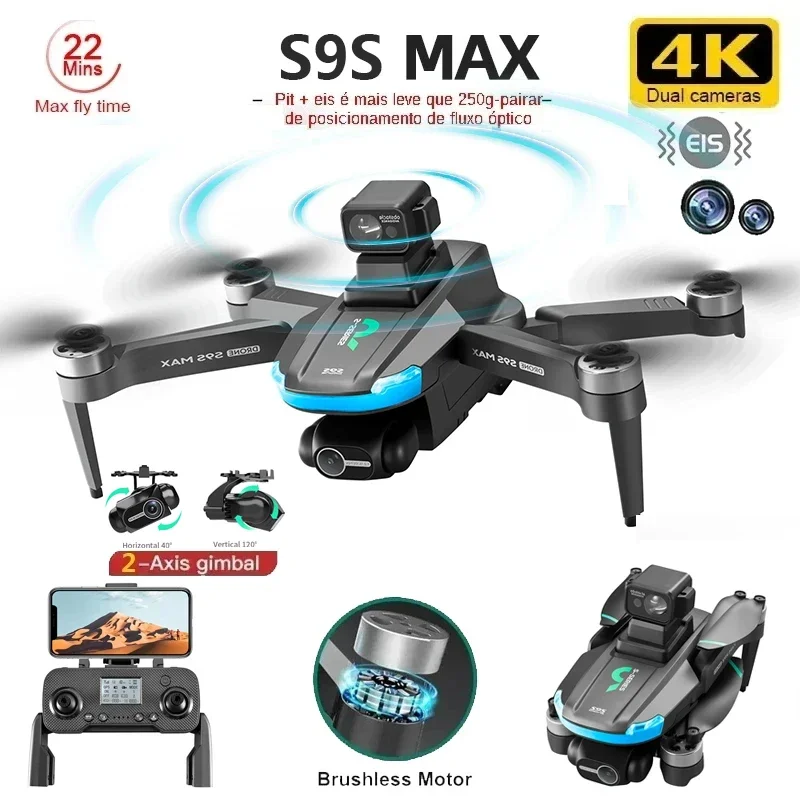 NEW S9S MAX MINI Drone 4K 2-Ax - Drone Controller Screen 评论和价格