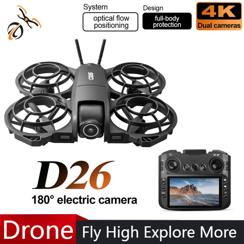 D26 Drone 4K Aerial HD 180° Ca - Drone Controller Screen 评论和价格