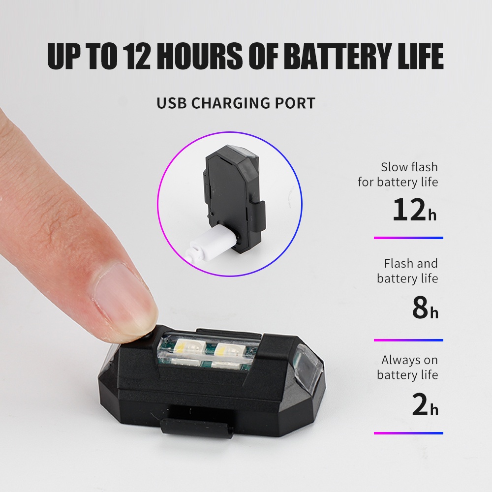 1PC 7 Color Mini USB Charging  - Drone Beacon Light 评论和价格